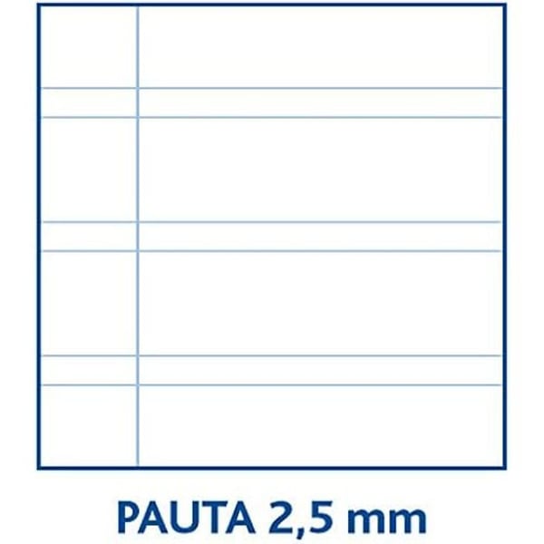 Spiral anteckningsböcker - UNIPAPEL - Papyrus 01-Uniclasic - Paket med 10 - 80 ark - 90 g