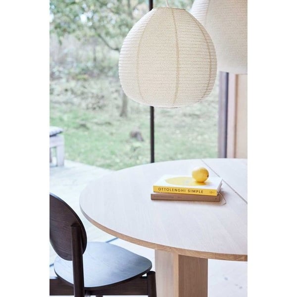 Vit papperslampade Ø38xH37,5cm
