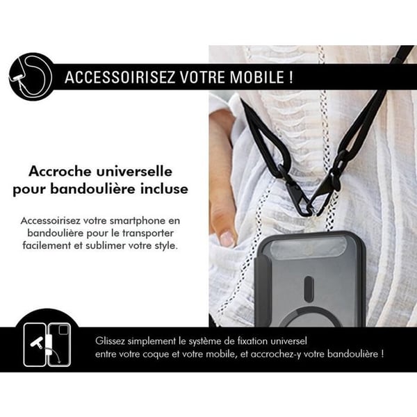 Forcecase Magsafe Förstärkt Folio för iPhone 15 Svart