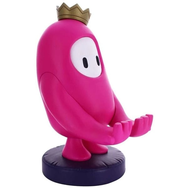 Spelstöd - Cableguys - Fall Guys - Rosa figur - Micro-USB-laddare - Flerplattformsanpassad