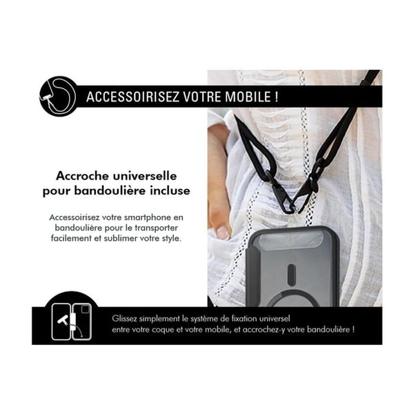 Forcecase Magsafe Förstärkt Folio för iPhone 15 Svart