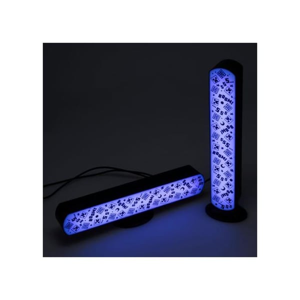 Dekorativ lampe - PALADONE - Minecraft - Sæt med 2 lysstænger - Fjernbetjening - Musikreaktiv
