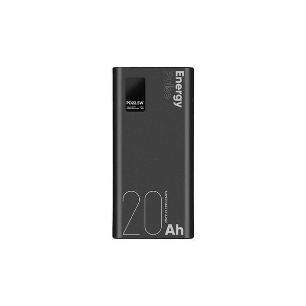 Powerbank - OBAL:ME - EnergyPulse - 20000mAh - USB-A/USB-C - PD 22,5W med Digital Skärm