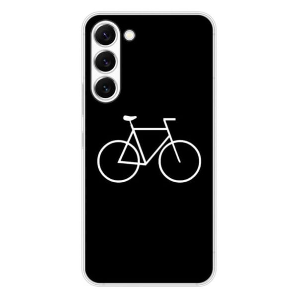 Tryckt silikonfodral som är kompatibelt med Samsung Galaxy S23 Bike Hipster