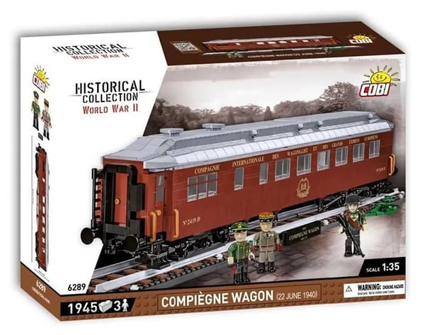 Byggset - COBI - 6289 - Compiègne Vagn - 2001 delar - 2 figurer - 1:35