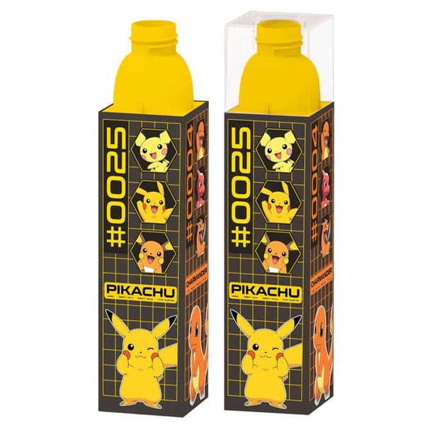 Gourd - Barnlicens - Pikachu - Gul - 400ml - Unisex - Utan BPA Gourd - Barnlicens - Pikachu - Gul - 400ml - Unisex - Utan BPA