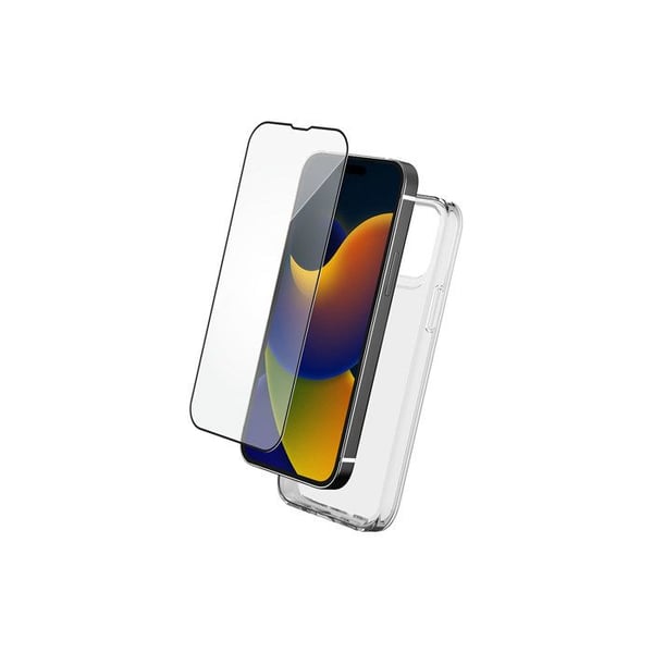 Pack tillbehör för iPhone 15 Plus - Skal + Härdat glas skärm - Bigben Connected