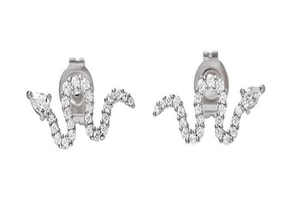 Smycken i silver orm med kubisk zirkon EG3612040