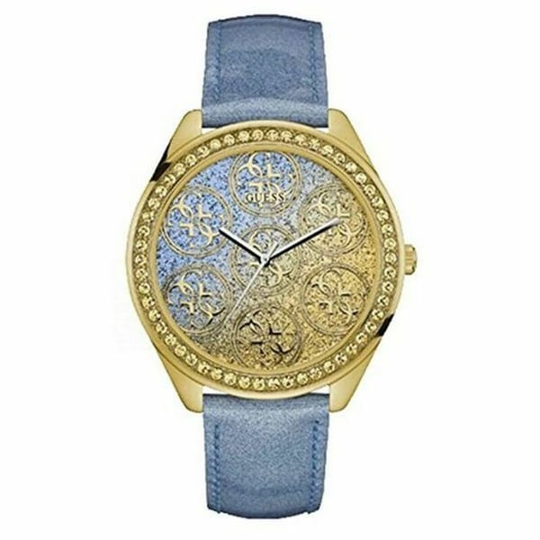 Damklocka - GUESS - SWEET TART W0753L2 - Kvarts - Läder - Guld