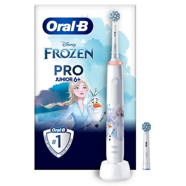 Elektrisk tandborste - Oral-B - Junior Pro Frozen 6+ - 3 borstlägen - För barn - Rolig design
