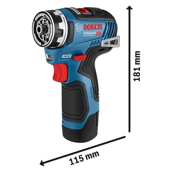 Bosch - GSR 12V-35 FC Flexiclic sladdlös borrskruvmejsel - 35Nm utan batteri eller laddare i en L-Boxx 102 Professional