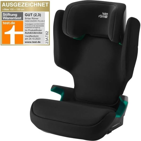 BRITAX RÖMER Børnesæde DISCOVERY PLUS 2, med ISOFIX, til børn fra 100 til 150 cm i-SIZE, 3,5 til 12 år, Space Black