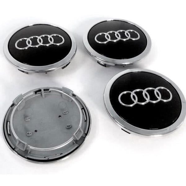 MOYEU DE ROUE dæk hub audi sort 69mm MS47 DK