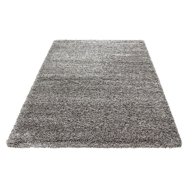 Shaggy matta lång lugg unik färg Taupe (60x110)