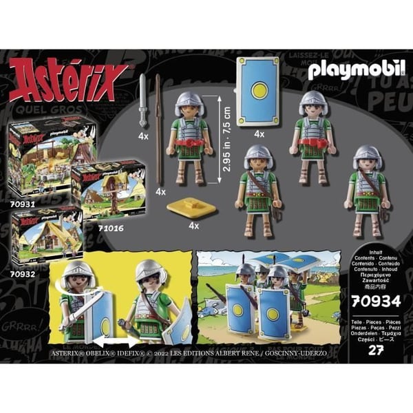 PLAYMOBIL 70934 De romerska legionärerna, Asterix, 27 stycken, från 5 år