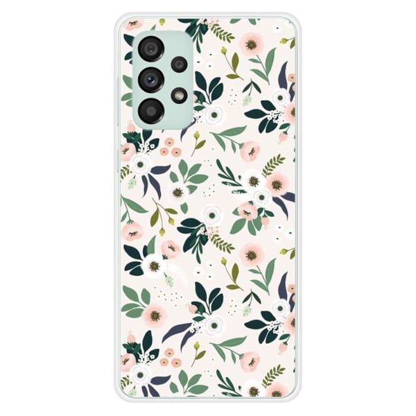 Siliconfodral - Kompatibel med Samsung Galaxy A73 5G - design med blommor