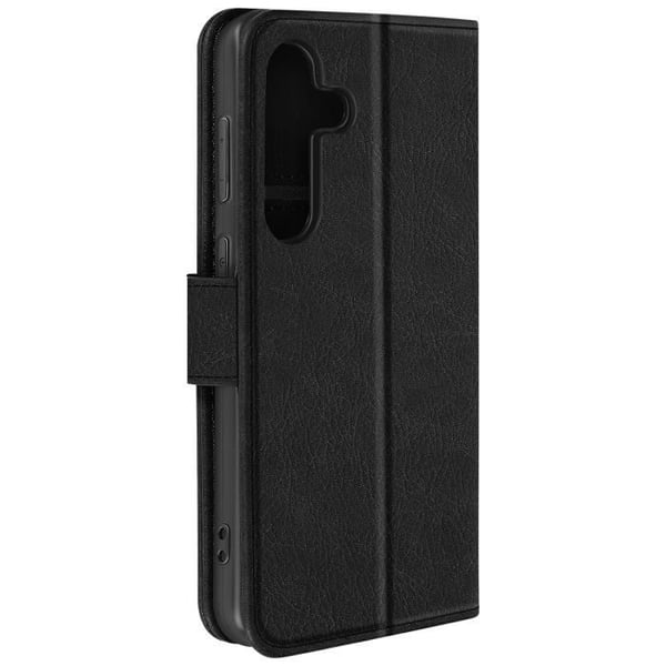 Fodral till Samsung Galaxy S24 plånbok och videohållare Black Chesterfield Series