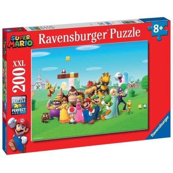 Pussel 200 bitar XXL Super Mario-äventyren, 00012993, Från 8 år, Ravensburger