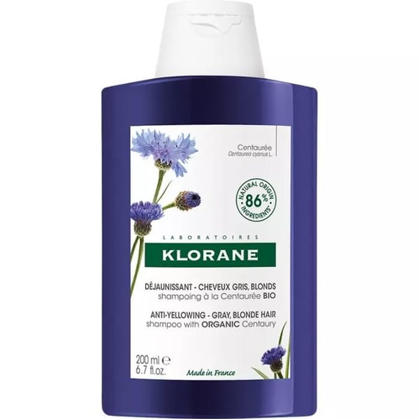 KLORANE - Centaurea shampoo til gråt hår 400 ml