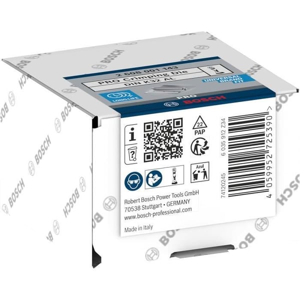 Insats av press - BOSCH - 2608001143 - 67 x 45 mm - Aluminium - Pålitliga anslutningar