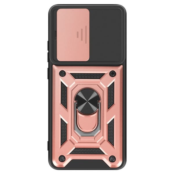 Skal för Xiaomi Poco X7 Pro - Magnetring - Kameraskydd - Roséguld - Stötsäker - Bi-material