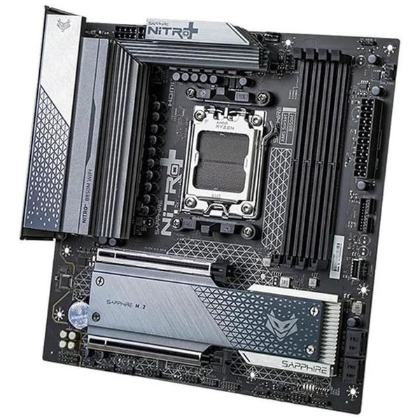 Sapphire Nitro+ B850M WIFI Emolevy Micro-ATX AMD AM5 Wi-Fi 6 Bluetooth 5.3