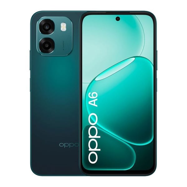 Smartphone 4G - OPPO A6 - 6 GB RAM - 256 GB - Batteri 7000 mAh - Sapphir sort - Skærm 6.75" - Hurtig opladning 45W
