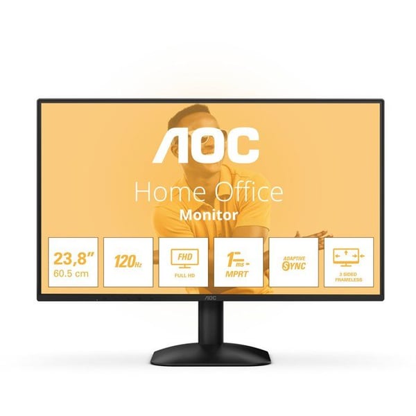 PC-skärm Kontor - AOC - 23,8'' - FHD - 120Hz - IPS-panel - 1ms - 24B31H