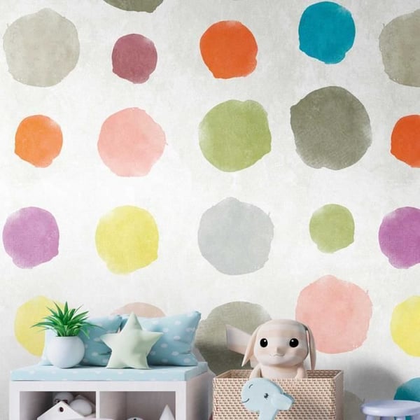 Fototapet Circles Dots M1-No.10246 - Tadessi - Digitaltryck - Färgglatt - Modernt