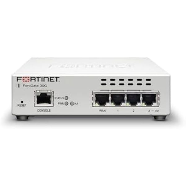 Brandvägg - FORTINET - FortiGate-30G - 4 portar Gigabit Ethernet - SD-WAN - Centraliserad hantering