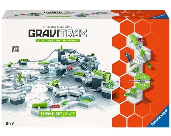 Ravensburger-GraviTrax Startset Race-180 bitar-Kreativt byggspel-Marmorbana till bygg-Åldrar 8 och uppåt-22439