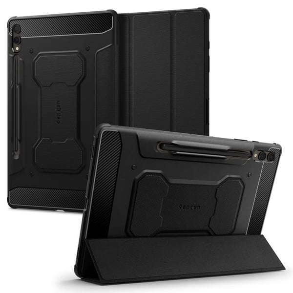 Touchscreen-tablett - Spigen - ACS06539 - Rugged Armor Pro-fodral - Kompatibel med Samsung Galaxy Tab S9 Plus - Svart