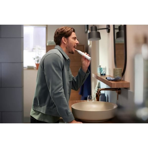 Tandborste - PHILIPS - HX7400/01 - Sonicare - Serie 6100 - Vit - Elektrisk