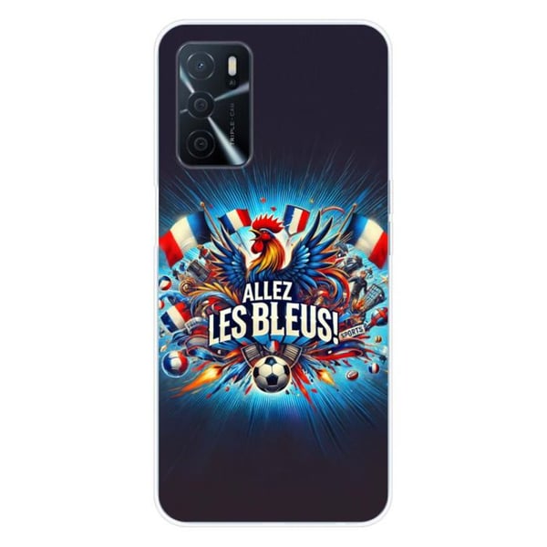 1001Coques - Silikonfodral kompatibelt med Oppo A16 - Motiv allez les bleus - Originaldesign tryckt i Frankrike 1001Coques - Silikonfodral kompatibelt med Oppo A16 - Motiv allez les bleus - Originaldesign tryckt i Frankrike