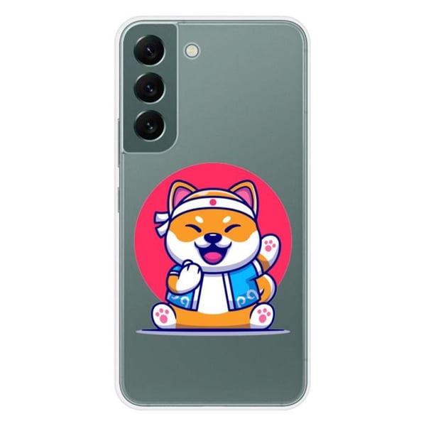 Tryckt silikonfodral som är kompatibelt med Samsung Galaxy S22 Shiba ninja