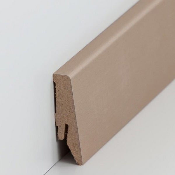 PROVISTON Sockel nr. 240 MDF 18 x 58 x 2500 mm brun att limma, klämma, skruva & spika Belagd MDF-kärna 25 meter | 10 stycken