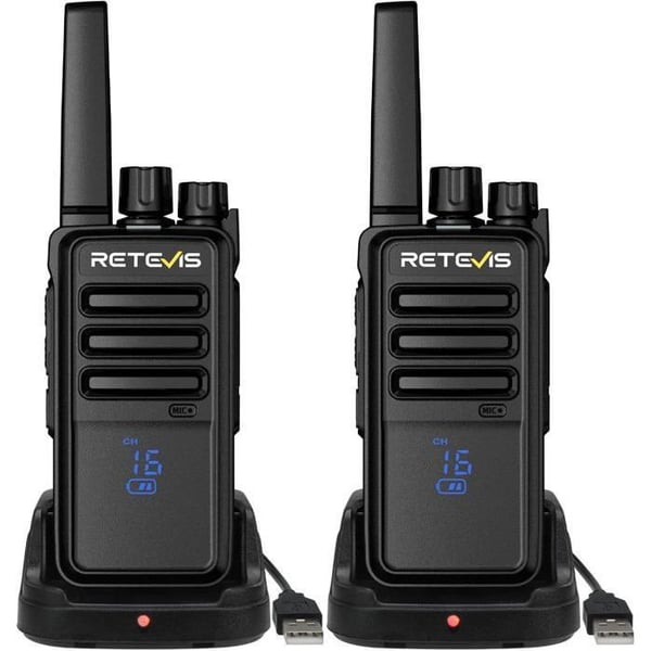 Retevis RT668H Talkie Walkie med Dold Skärm, Typ C 1200mAh VOX, Squelch, Uppladdningsbar för Familjeutflykter.