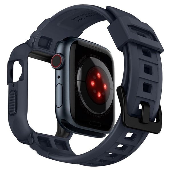 Spigen Rugged Armor Pro Apple Watch 4 / 5 / 6 / 7 / 8 / 9 / Se (44 / 45 Mm) Grå Antracit
