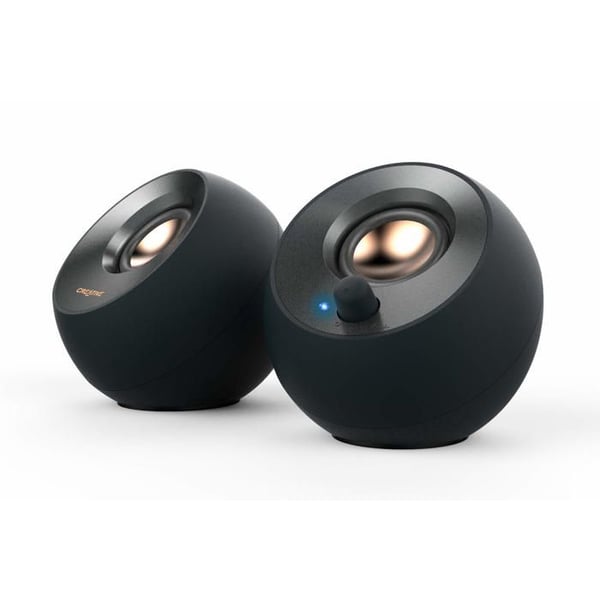 USB 2.0-högtalare - Creative - Pebble V2 - Minimalistisk design - USB-C-anslutning - 8 W RMS