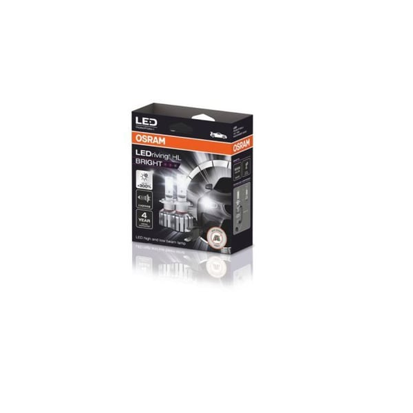 2 LEDdrivande HL-billampor - Osram - LED - Ljusstarka H7/H18