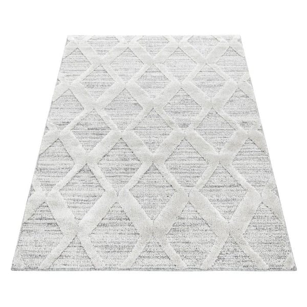 Matta - AYYILDIZ - Matdesign med kort lugg - Rombmönster - 60x110 cm - Inomhus
