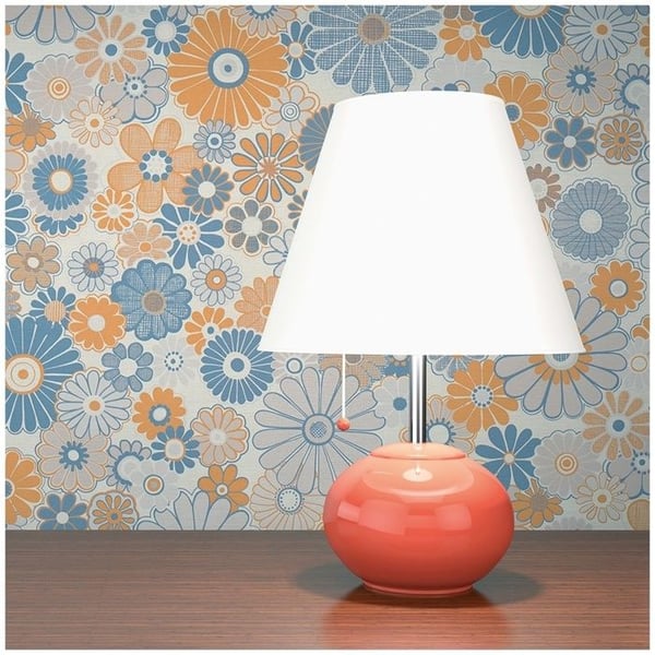 Tapet Blommor M1-No.10924 Non-woven Blå Orange Tadessi 8.50 m x 0.53 m