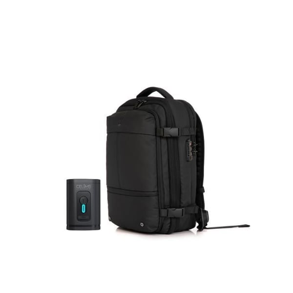 Vakuumryggsäck med Luftpump | Utvidbar | Laptopfack | TSA-lås | Svart