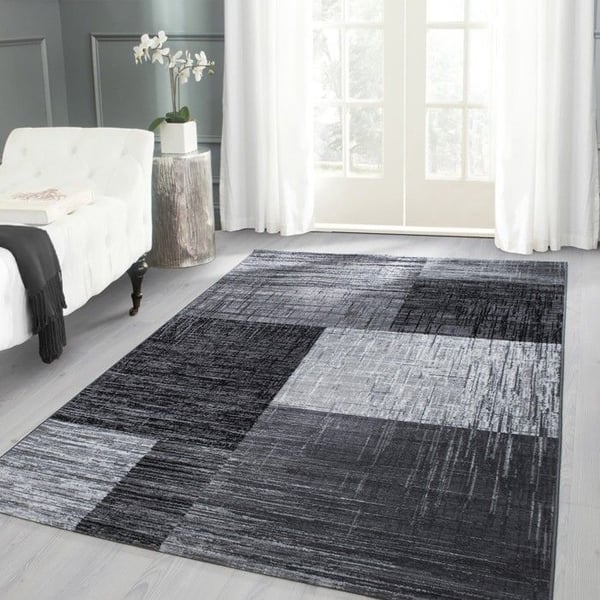 Tapis - Designe Plus - 8001 - Svart - 160x230 cm - 100% PP Heatset