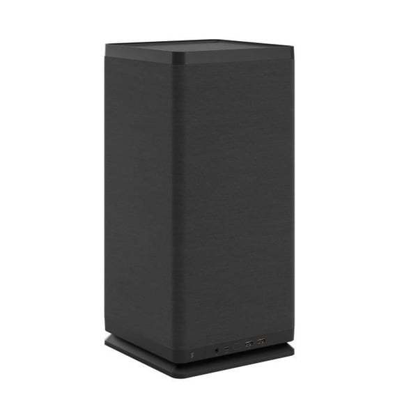 PC cover - FRACTAL DESIGN - Mood Black - m-ITX - 1 180 mm blæser, USB3.1 Type C