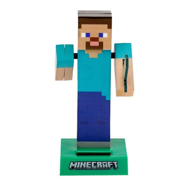Figurine Solaire - MINECRAFT - Steve - 12,5 cm - 126g - Barndekoration