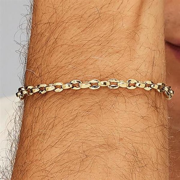 Armbånd - BROSWAY - Riptide - Forgyldt - Rustfrit stål - 21,8 cm