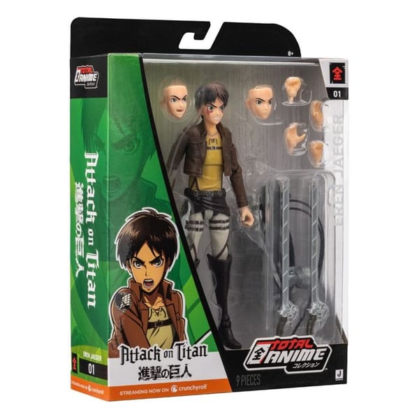 Total Anime Kanzen Anime Attack on Titan Eren Jaeger Figur 16,5 cm