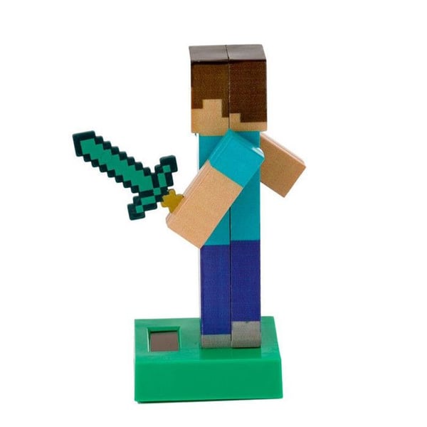 Figurine Solaire - MINECRAFT - Steve - 12,5 cm - 126g - Barndekoration