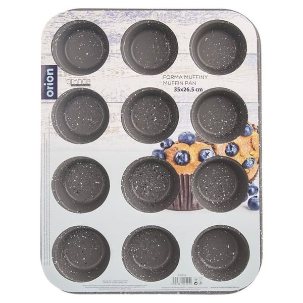Muffinsform - ORION - STOR - Kulstofstål - Granitbelægning - 12 muffins